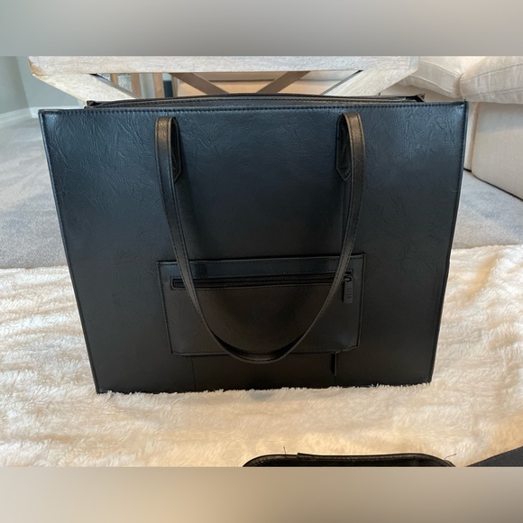 Beis Large Work Tote Black - Picture 5 of 11